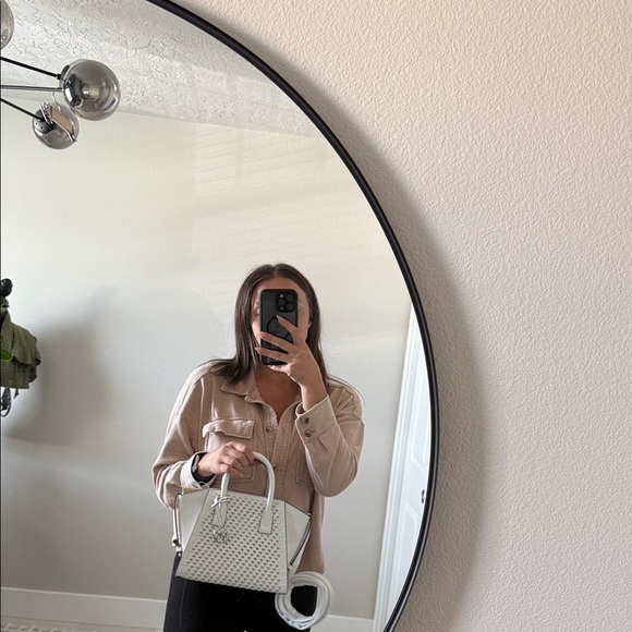 Michael Kors White Woven Satchel - Picture 6 of 11